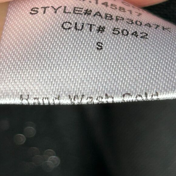 Privy Dress Womens Small Black Asymmetrical Sleeveless V Neck Glittery Ruffled - Picture 7 of 13